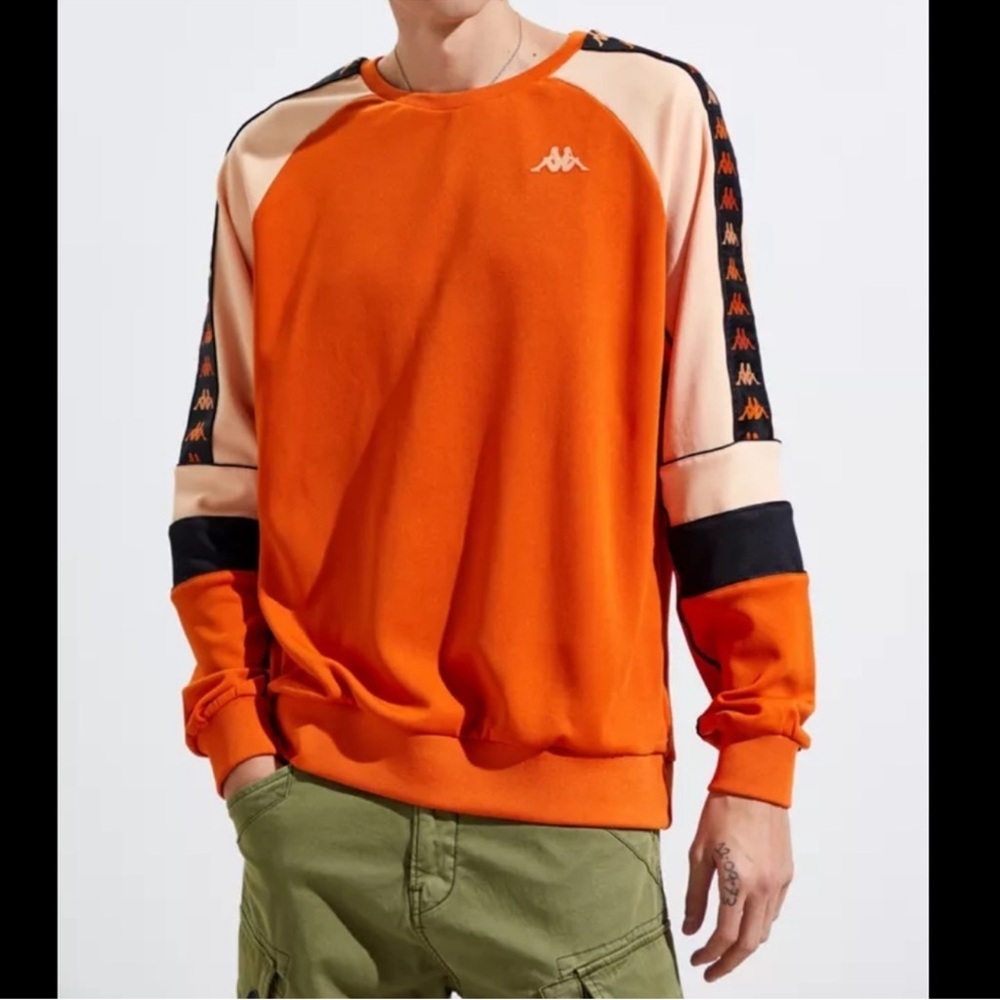 Kappa 222 Banda Dustin Orange Crew Neck Sweatshirt
Unisex